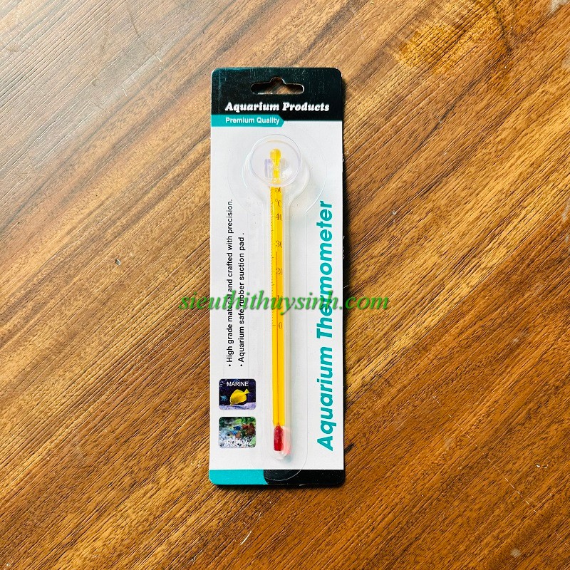 Nhiệt kế thủy ngân thẳng 15cm - Vàng