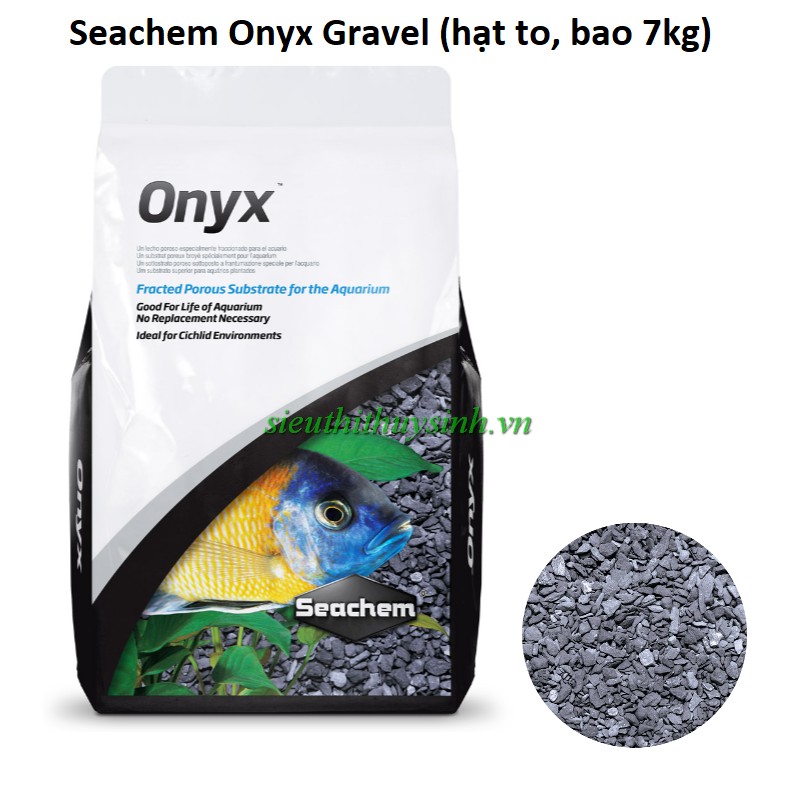 Seachem Onyx - Gravel (hạt to) 7kg