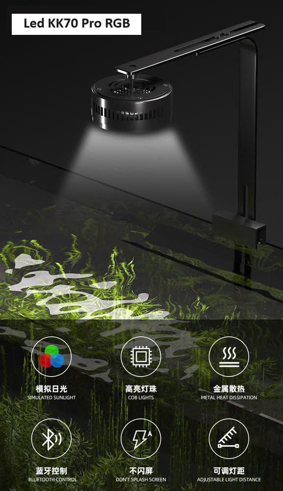 KK70 Pro RGB bao gồm chân kẹp (KHÔNG BẢO HÀNH)